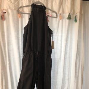 Bella Dahl Mock Neck Smocked Jumpsuit / Jumper
